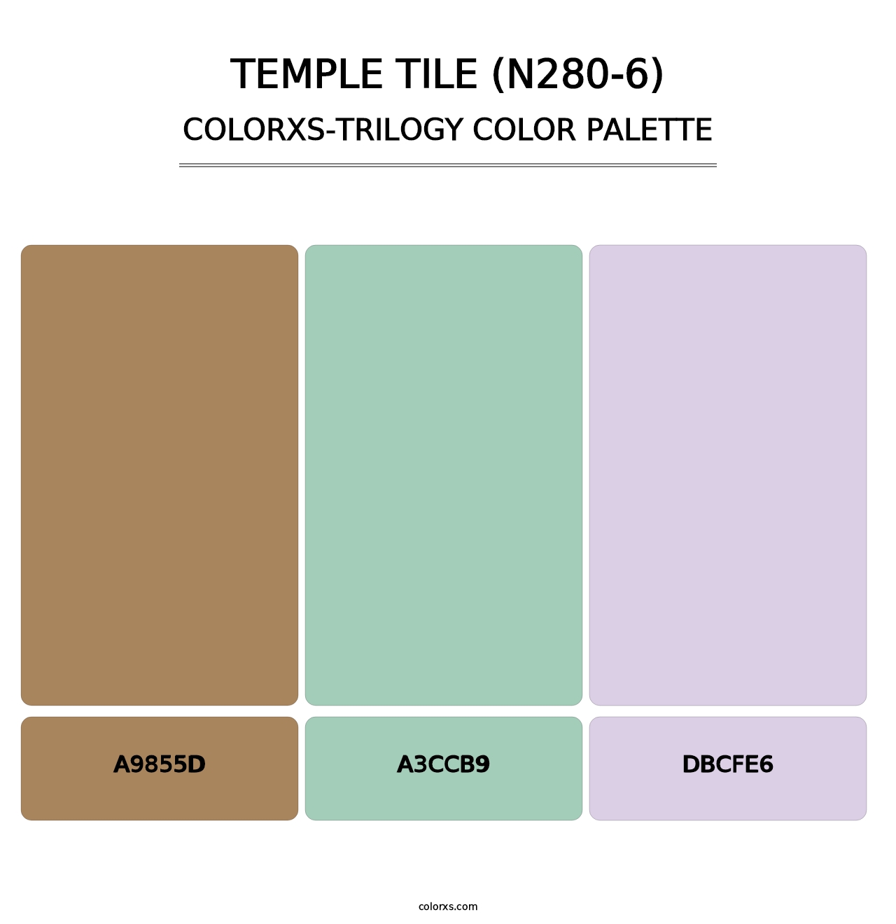 Temple Tile (N280-6) - Colorxs Trilogy Palette