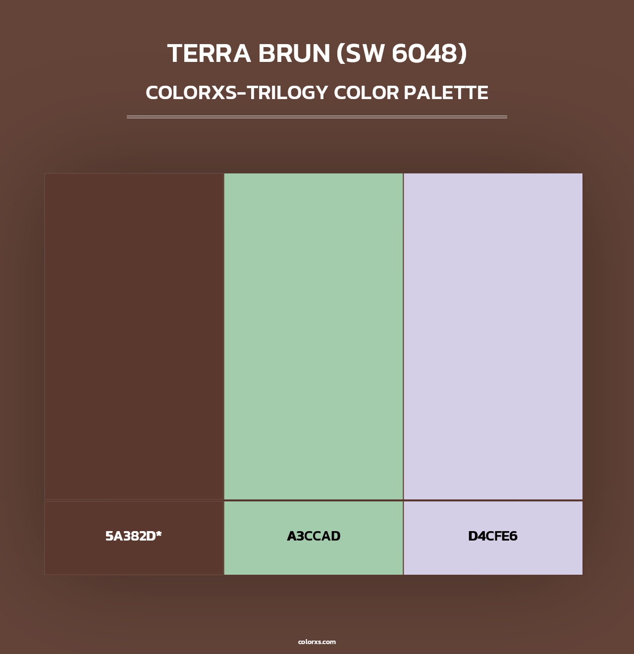 Terra Brun (SW 6048) - Colorxs Trilogy Palette