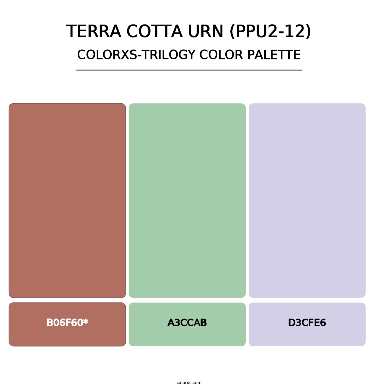 Terra Cotta Urn (PPU2-12) - Colorxs Trilogy Palette