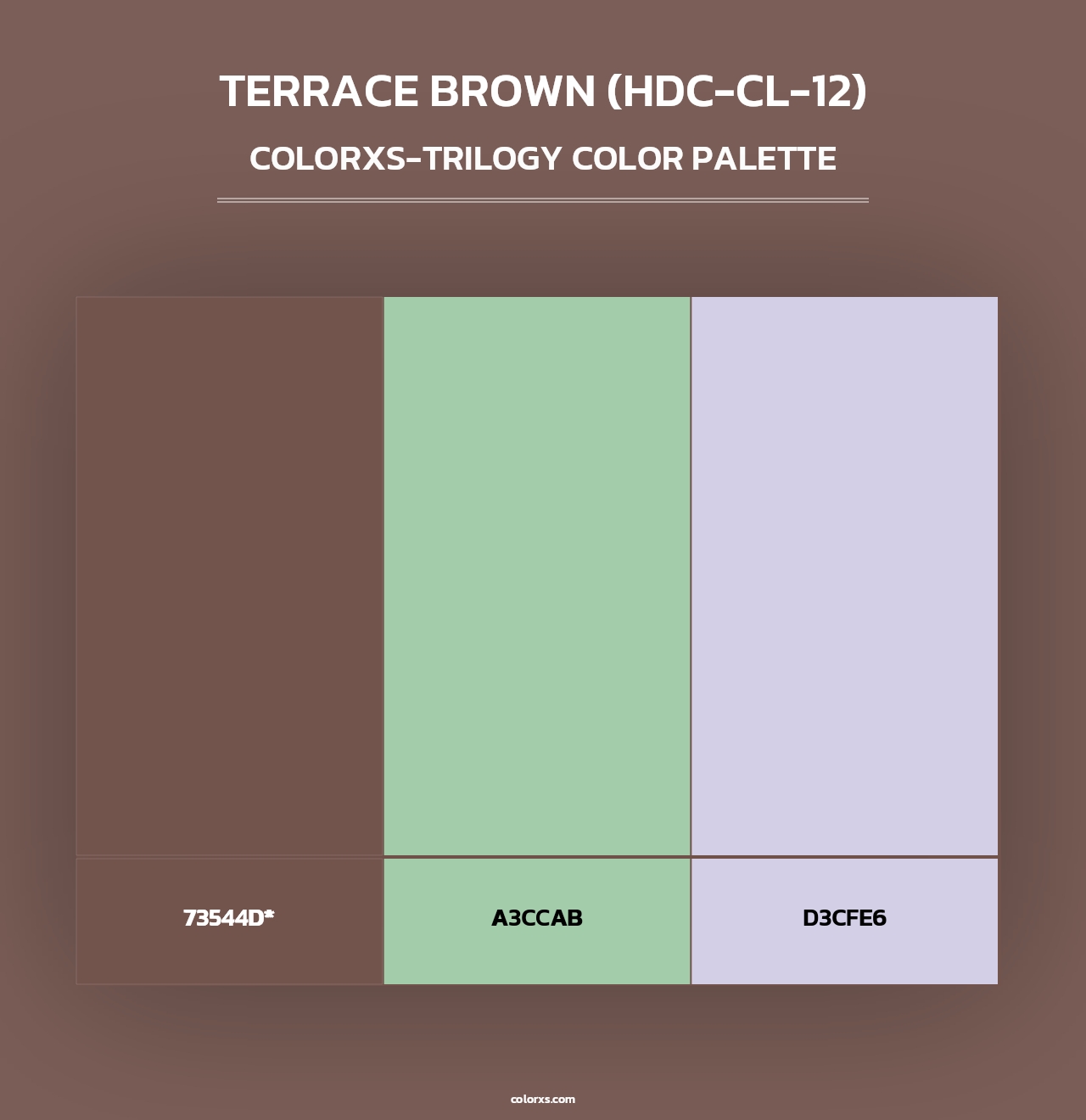 Terrace Brown (HDC-CL-12) - Colorxs Trilogy Palette