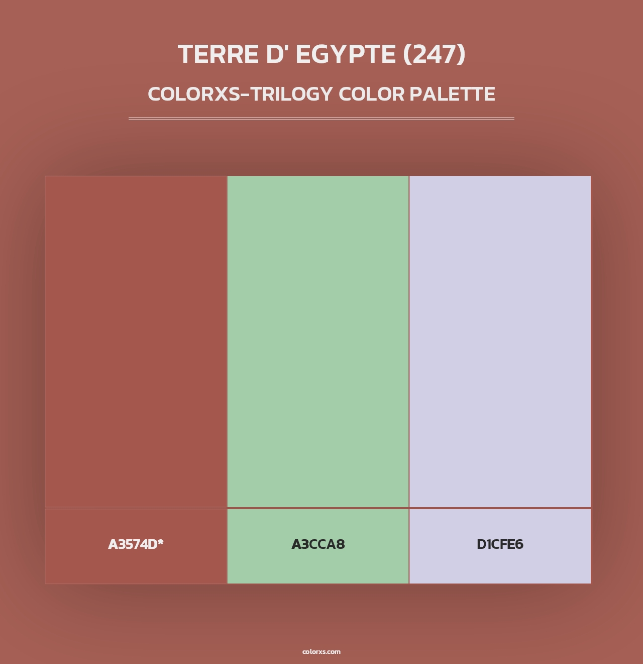 Terre d' Egypte (247) - Colorxs Trilogy Palette