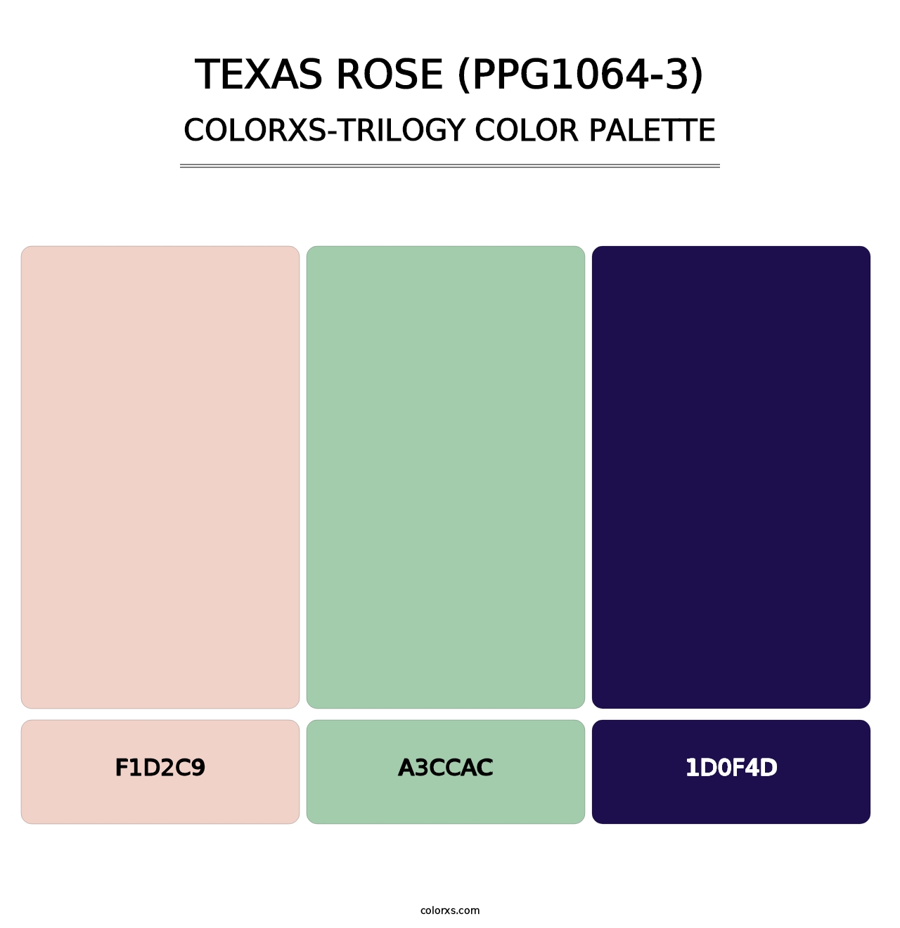 Texas Rose (PPG1064-3) - Colorxs Trilogy Palette