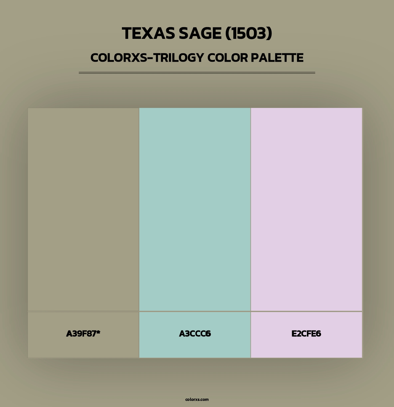 Texas Sage (1503) - Colorxs Trilogy Palette