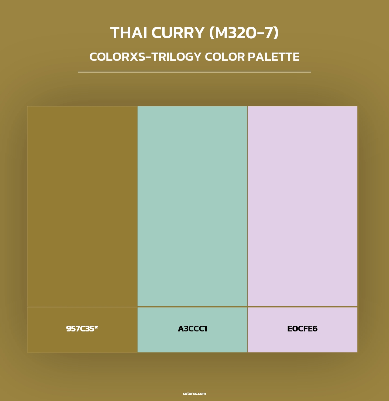 Thai Curry (M320-7) - Colorxs Trilogy Palette