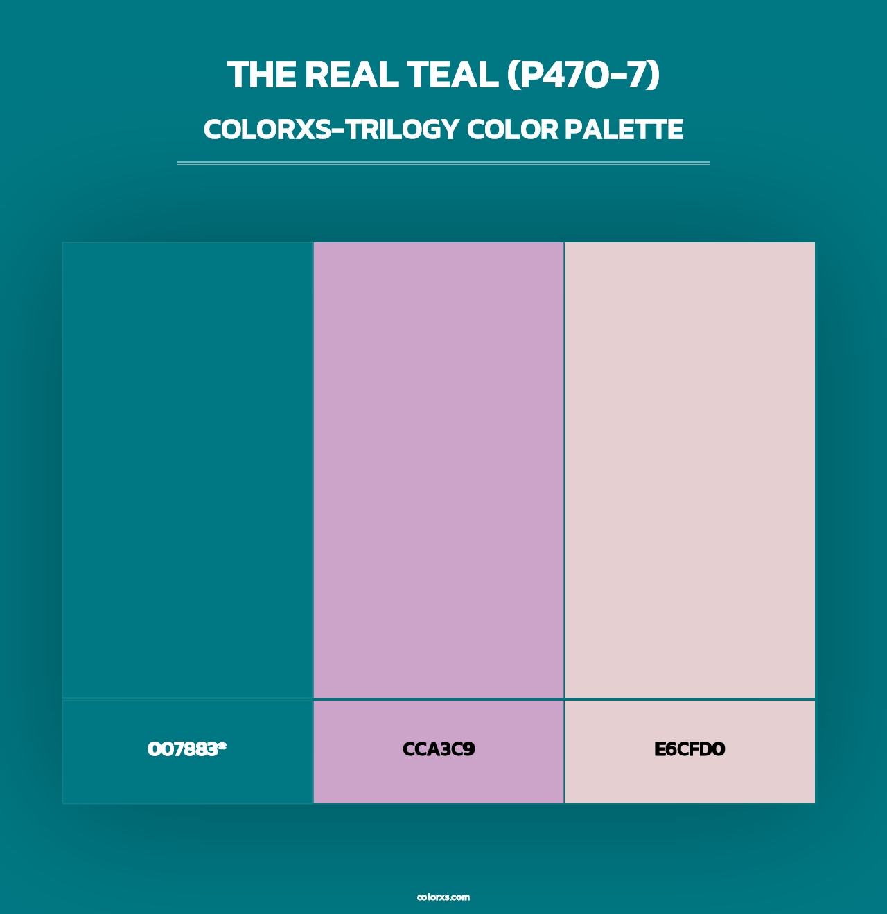 The Real Teal (P470-7) - Colorxs Trilogy Palette