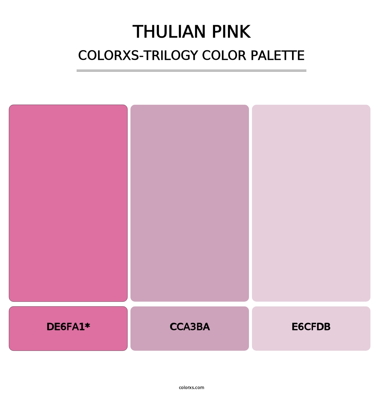 Thulian Pink - Colorxs Trilogy Palette