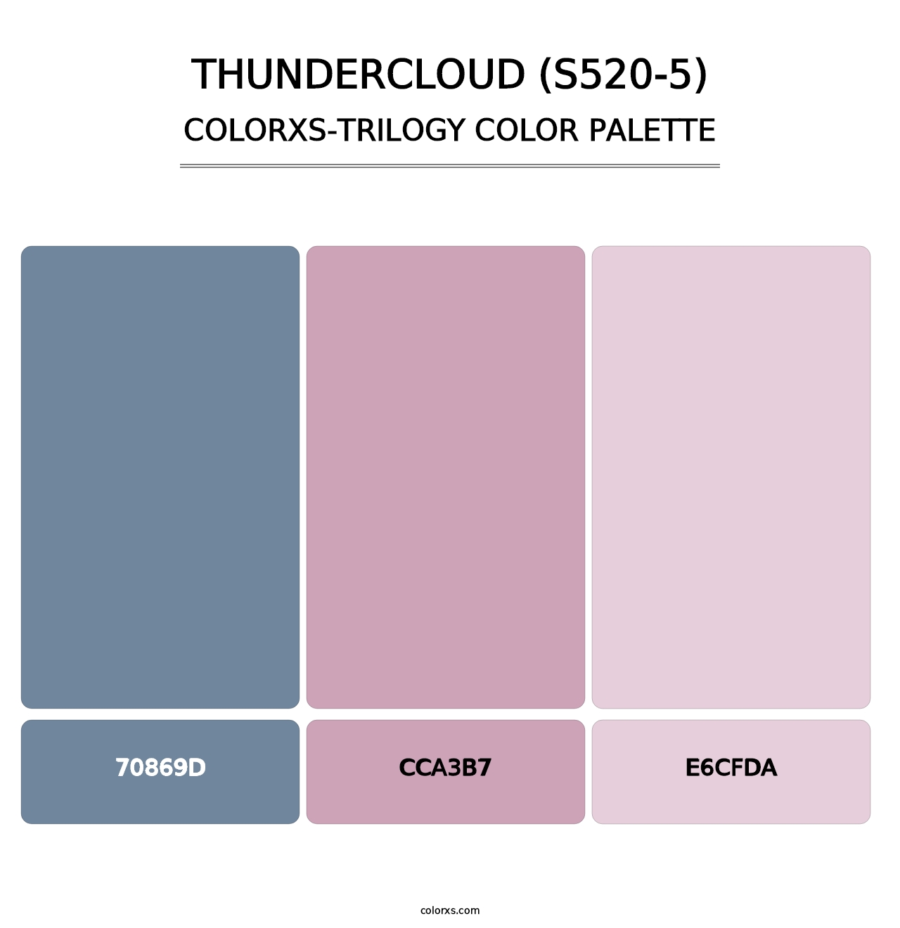 Thundercloud (S520-5) - Colorxs Trilogy Palette