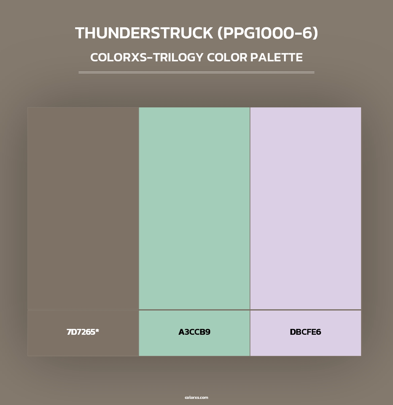 Thunderstruck (PPG1000-6) - Colorxs Trilogy Palette
