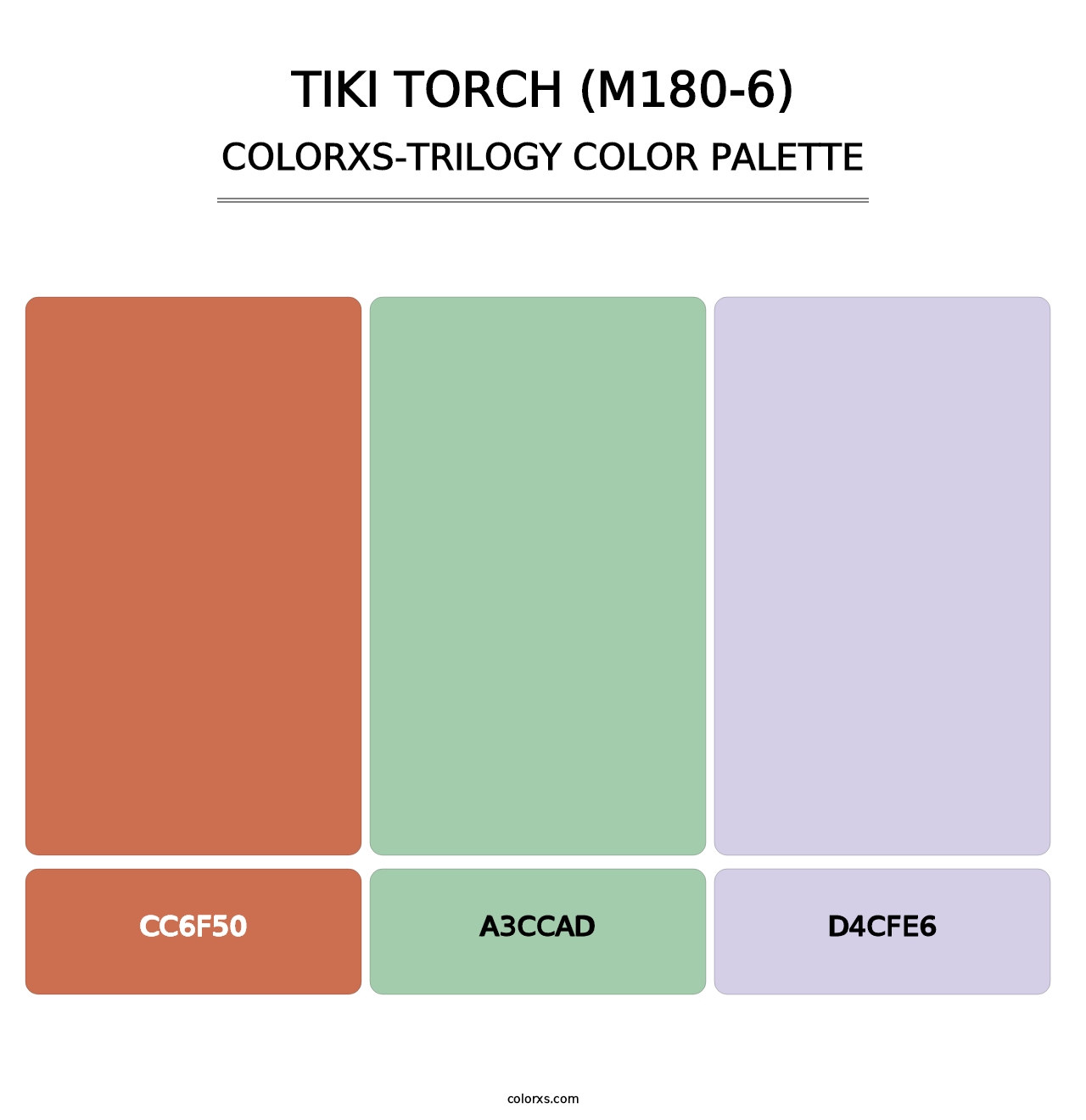 Tiki Torch (M180-6) - Colorxs Trilogy Palette