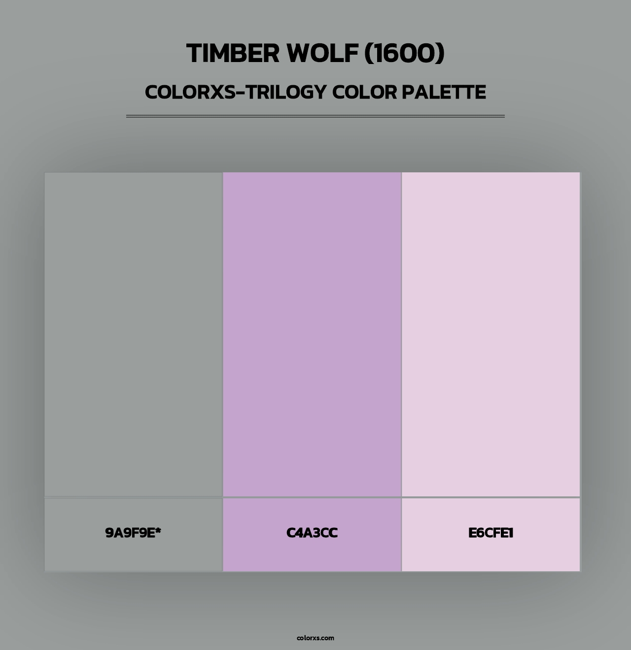 Timber Wolf (1600) - Colorxs Trilogy Palette