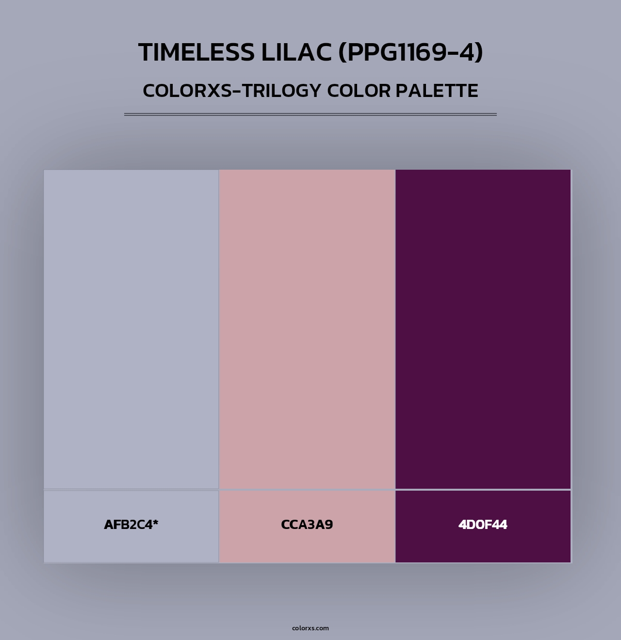Timeless Lilac (PPG1169-4) - Colorxs Trilogy Palette