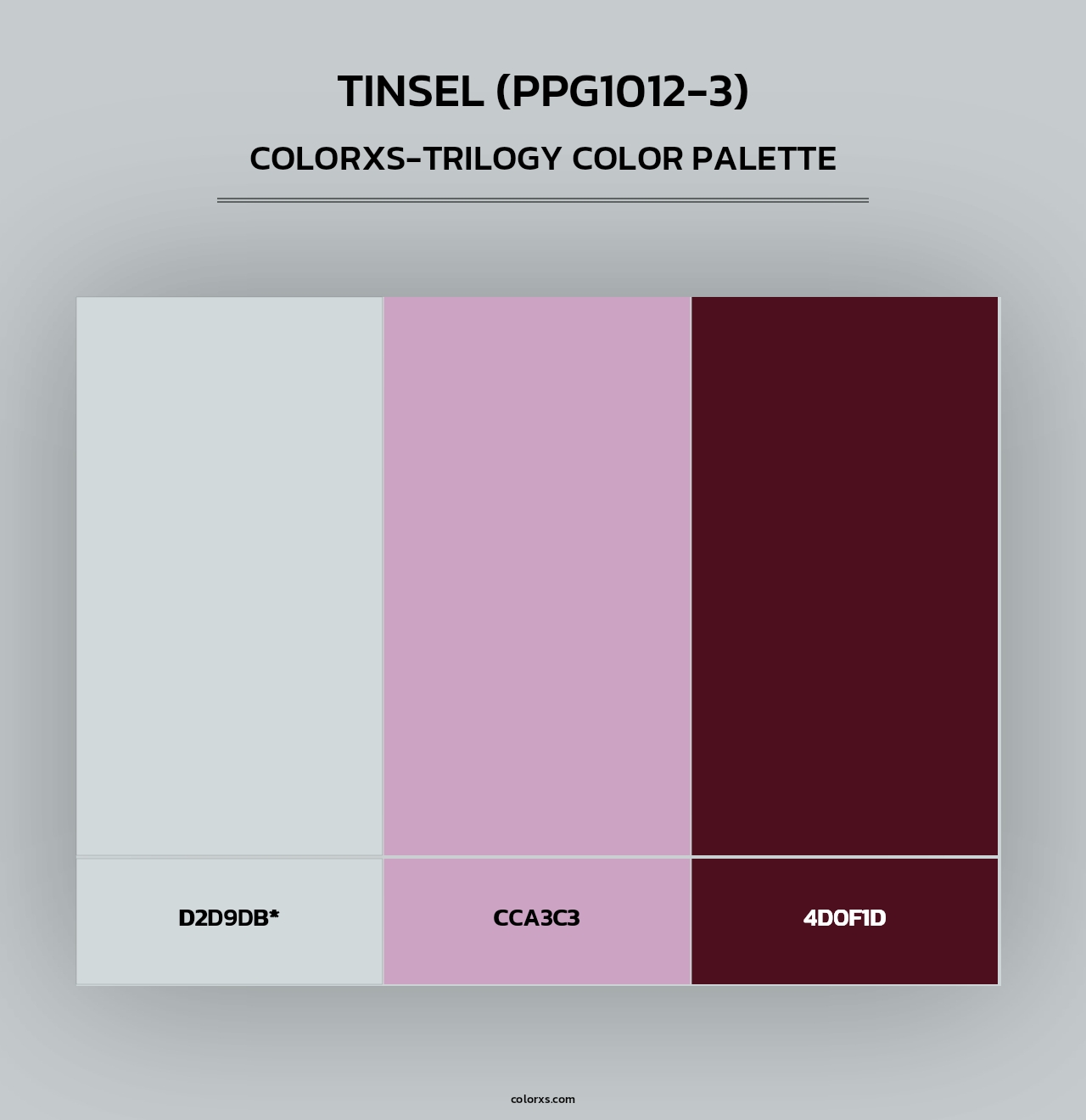 Tinsel (PPG1012-3) - Colorxs Trilogy Palette