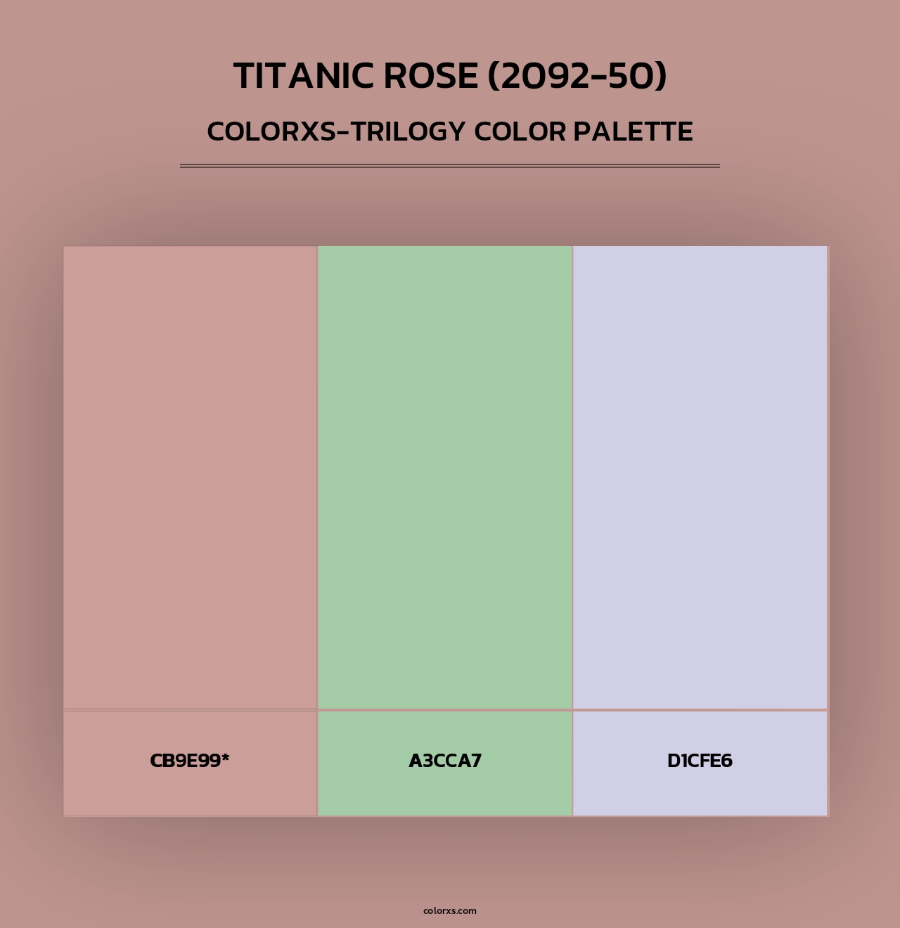 Titanic Rose (2092-50) - Colorxs Trilogy Palette