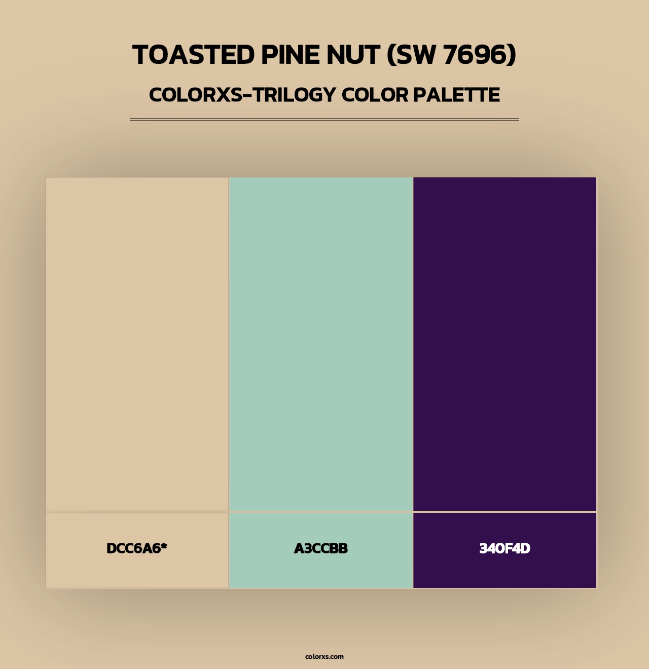 Toasted Pine Nut (SW 7696) - Colorxs Trilogy Palette