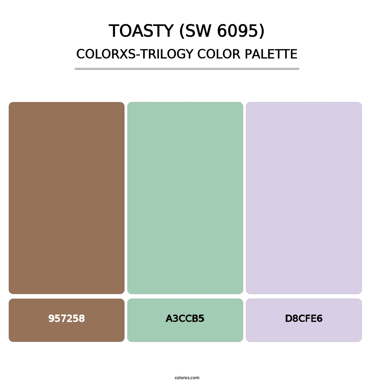 Toasty (SW 6095) - Colorxs Trilogy Palette