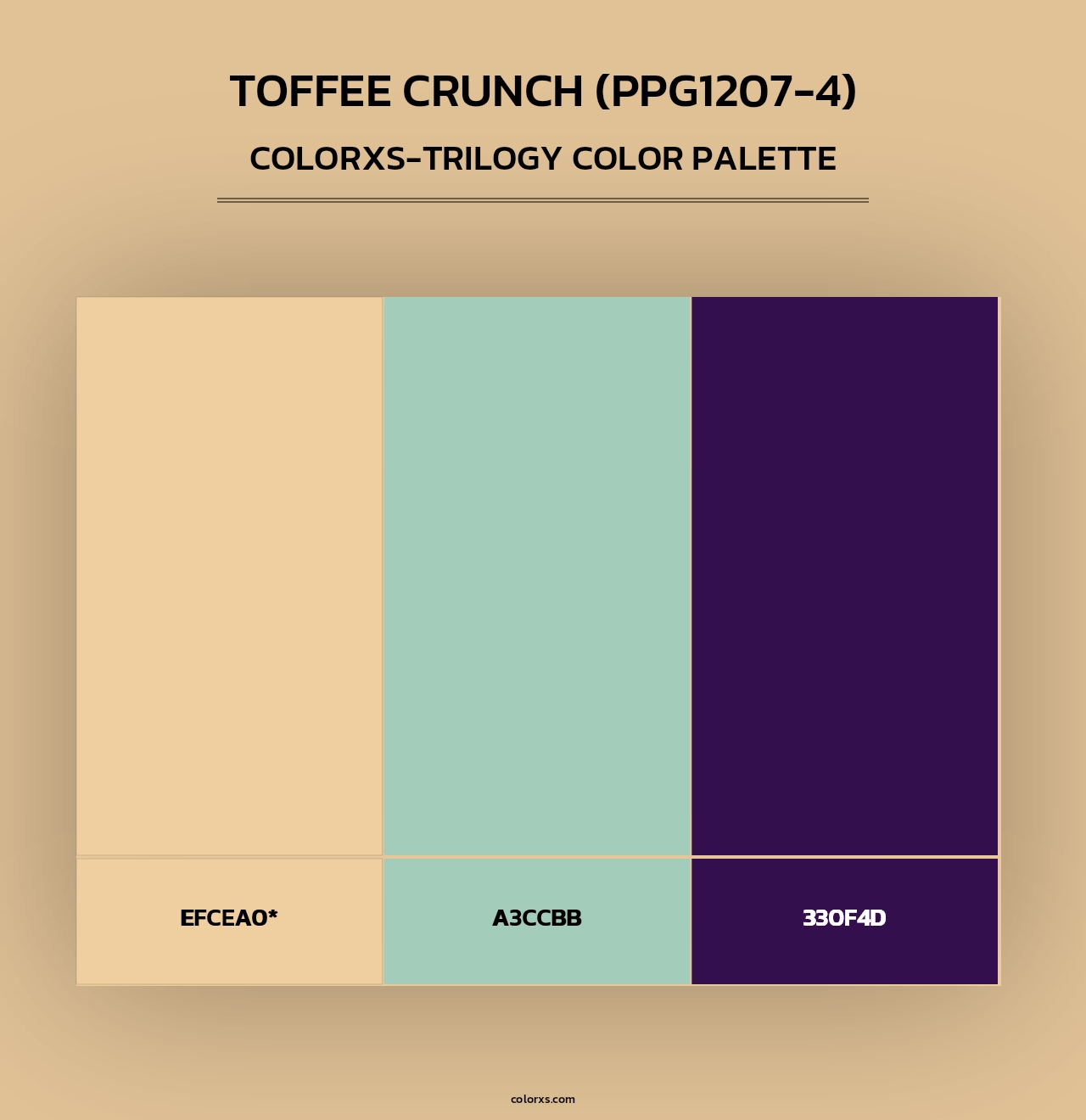 Toffee Crunch (PPG1207-4) - Colorxs Trilogy Palette