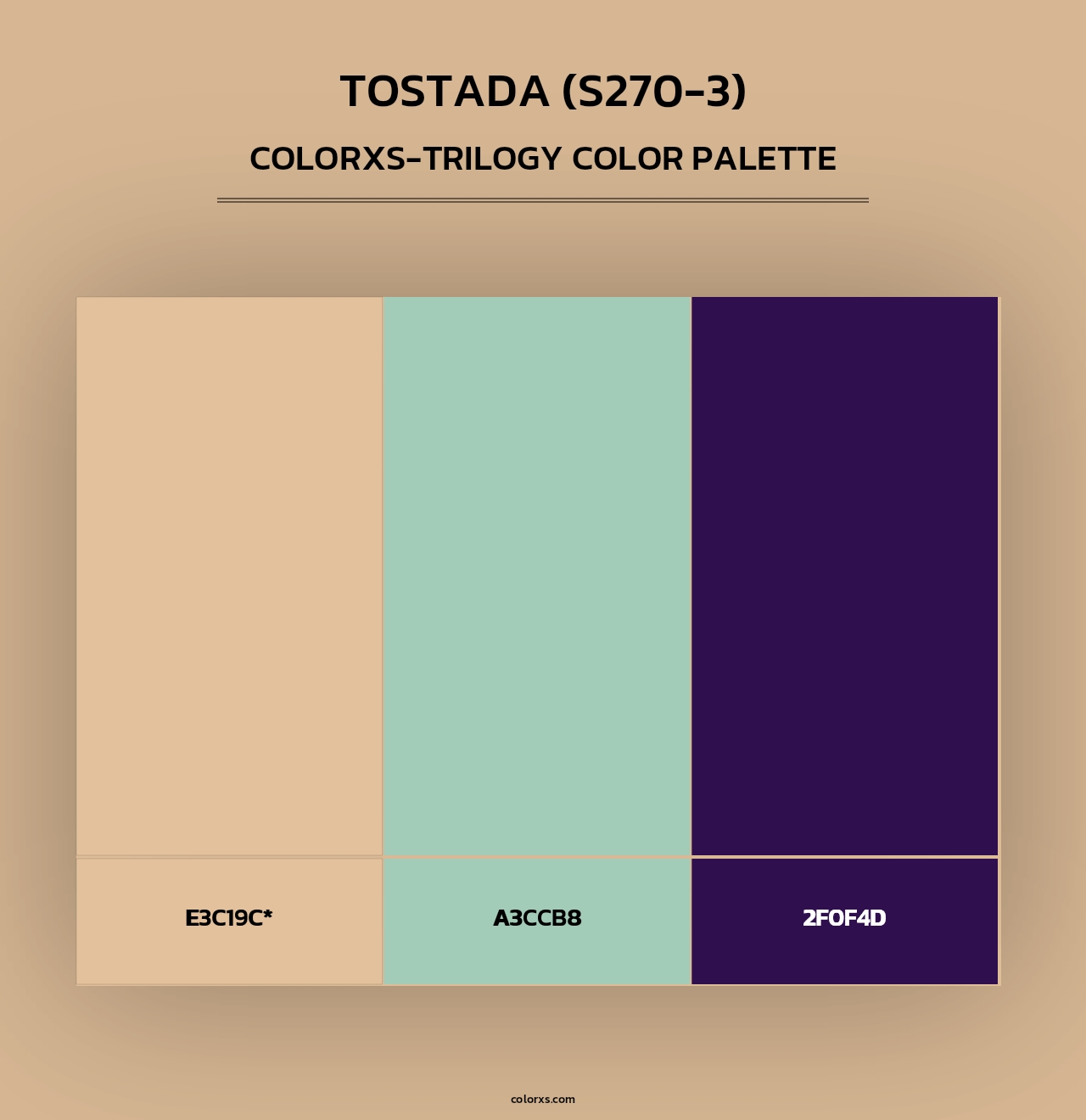 Tostada (S270-3) - Colorxs Trilogy Palette