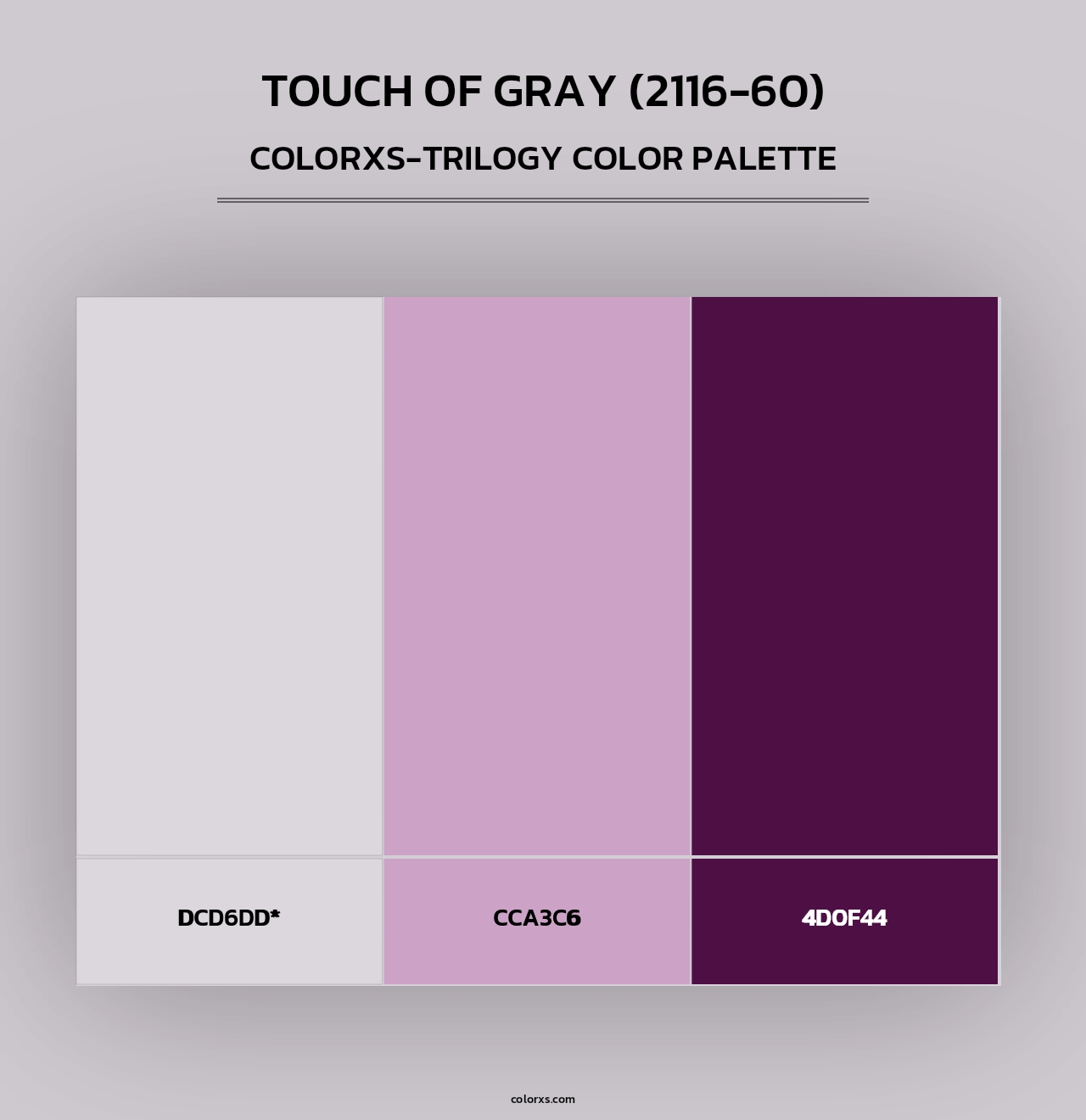 Touch of Gray (2116-60) - Colorxs Trilogy Palette