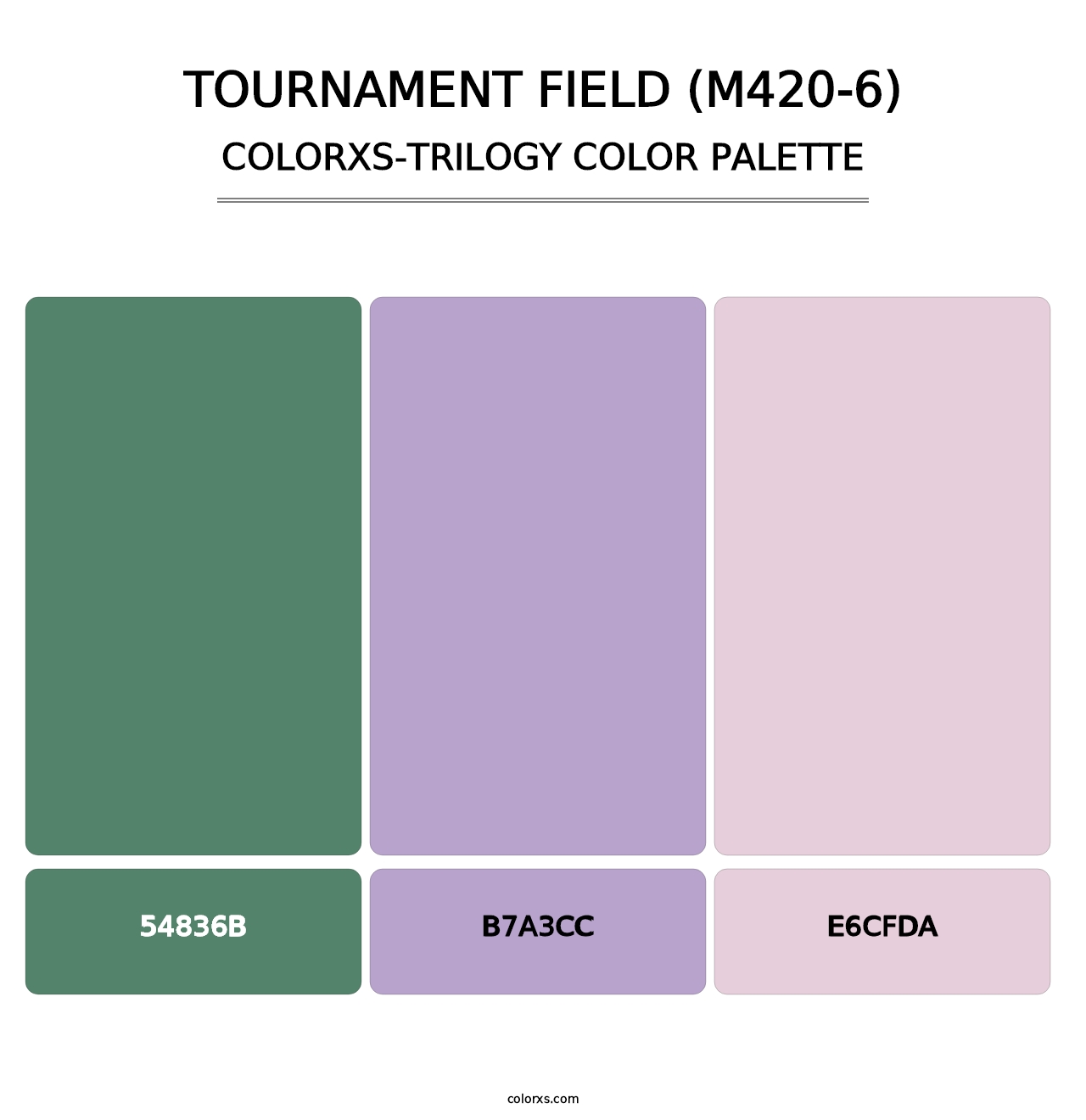 Tournament Field (M420-6) - Colorxs Trilogy Palette