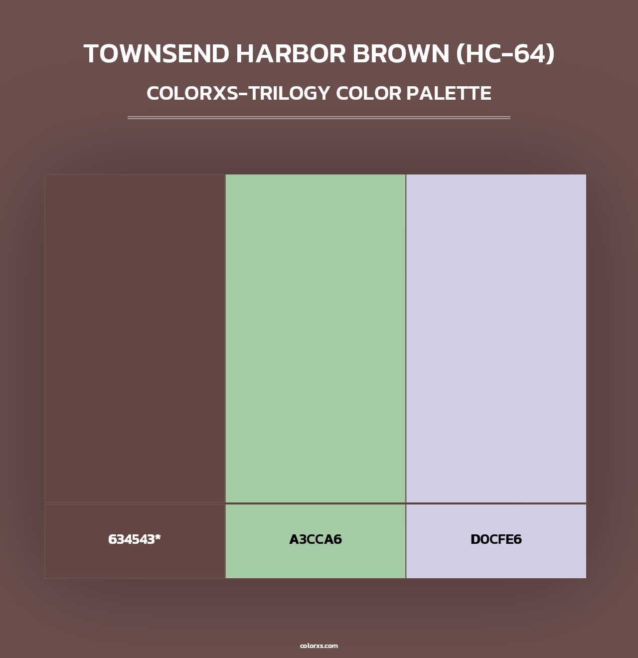 Townsend Harbor Brown (HC-64) - Colorxs Trilogy Palette
