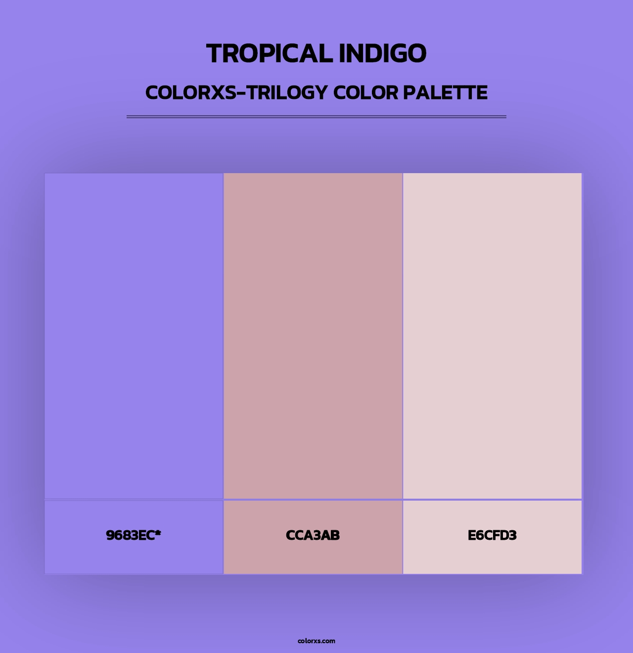Tropical Indigo - Colorxs Trilogy Palette