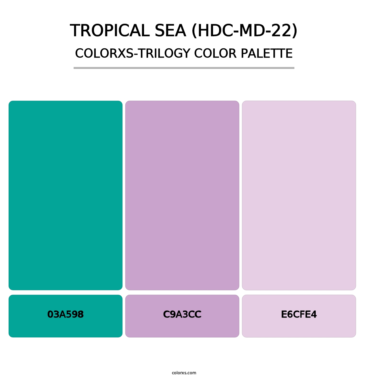 Tropical Sea (HDC-MD-22) - Colorxs Trilogy Palette