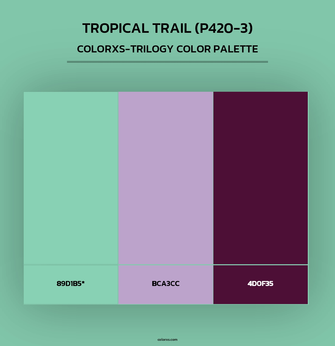 Tropical Trail (P420-3) - Colorxs Trilogy Palette