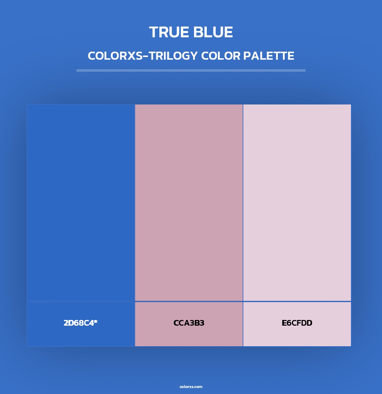 True Blue - Colorxs Trilogy Palette