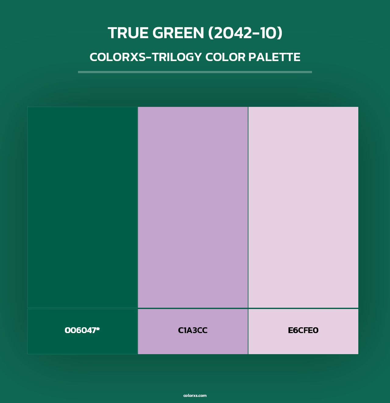 True Green (2042-10) - Colorxs Trilogy Palette