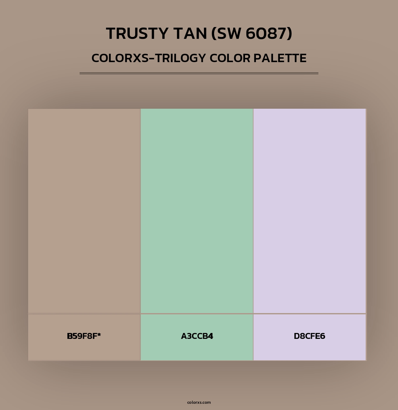 Trusty Tan (SW 6087) - Colorxs Trilogy Palette