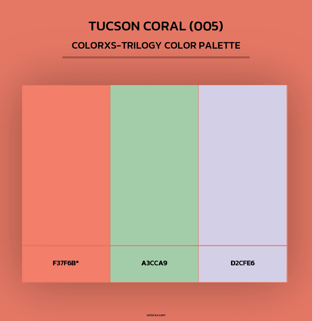 Tucson Coral (005) - Colorxs Trilogy Palette