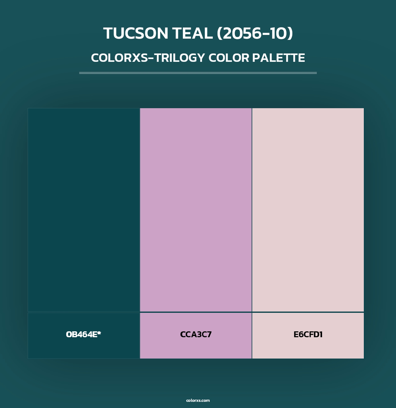 Tucson Teal (2056-10) - Colorxs Trilogy Palette