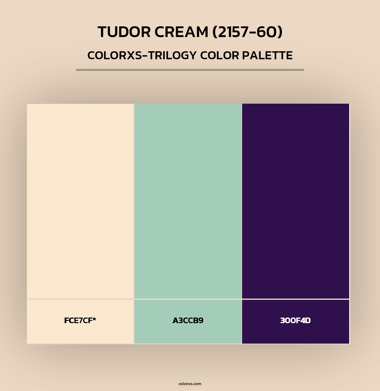 Tudor Cream (2157-60) - Colorxs Trilogy Palette