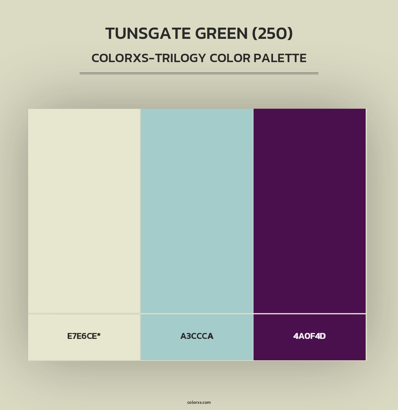 Tunsgate Green (250) - Colorxs Trilogy Palette