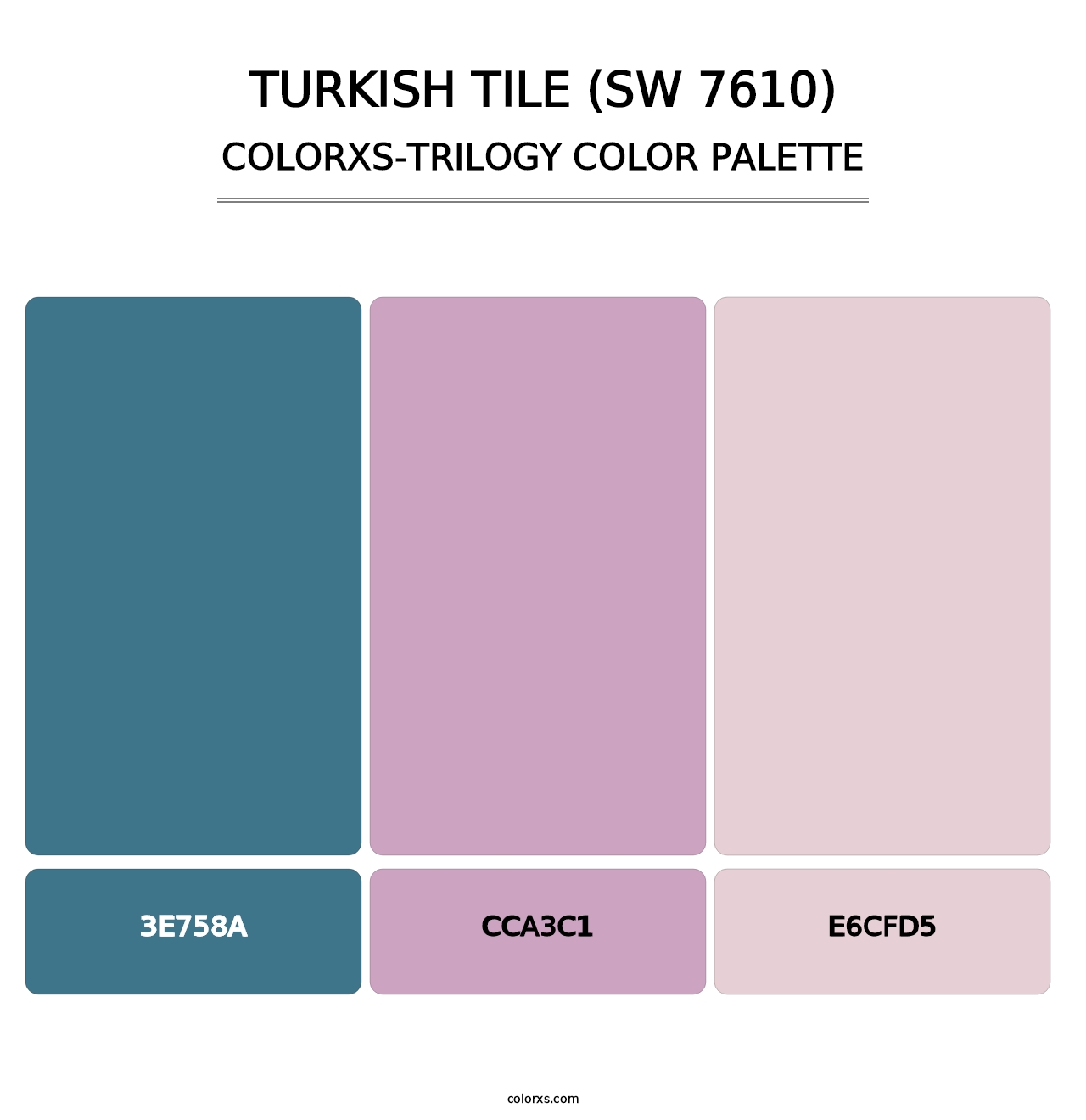 Turkish Tile (SW 7610) - Colorxs Trilogy Palette