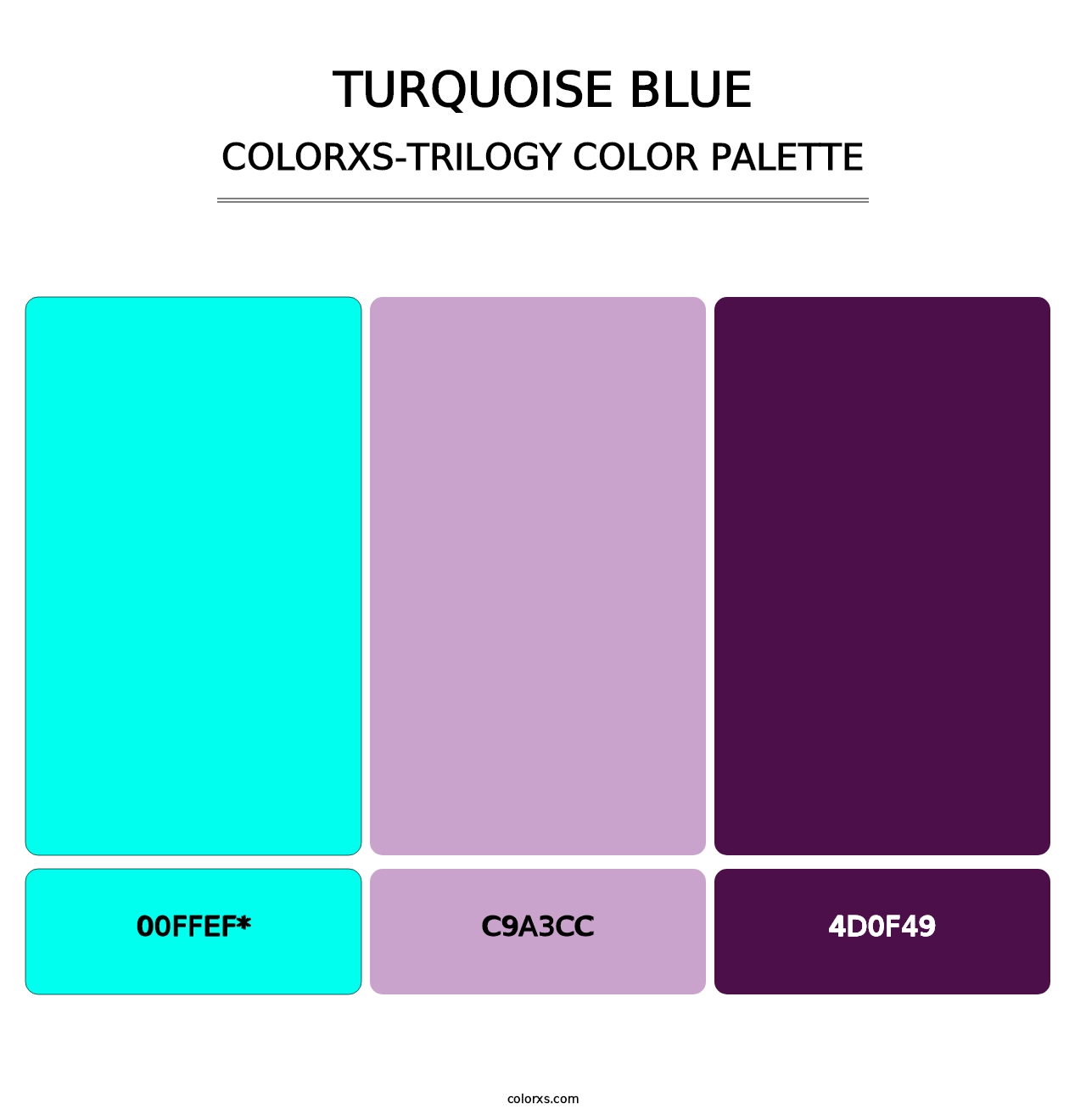 Turquoise Blue - Colorxs Trilogy Palette
