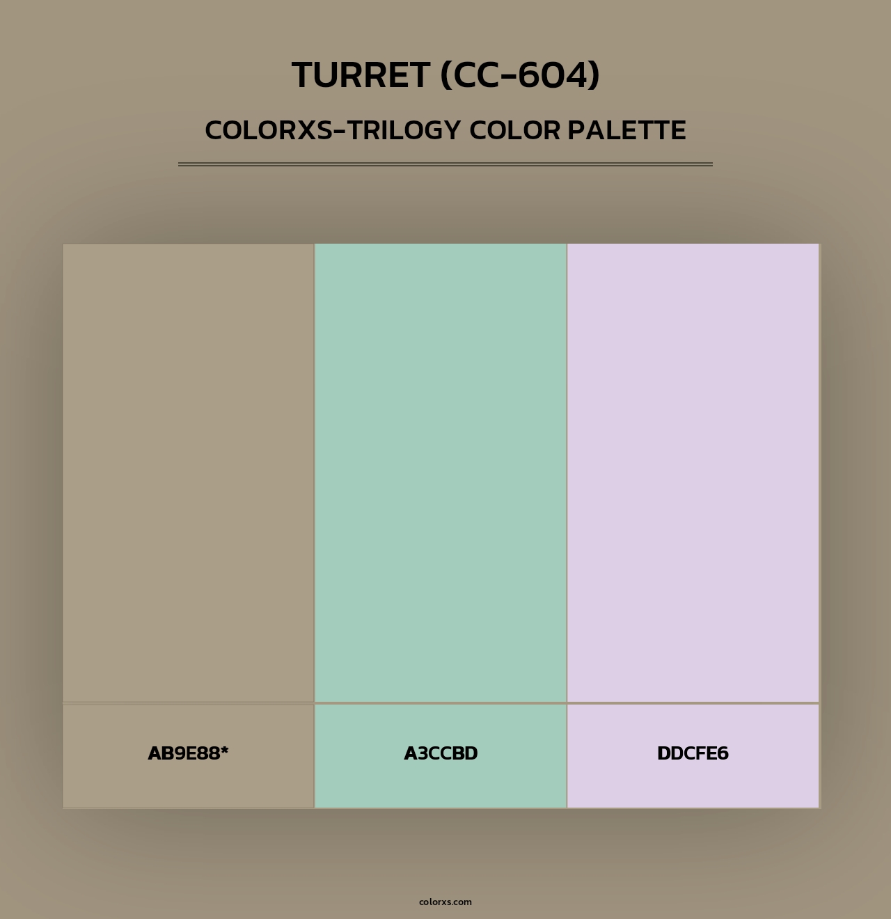 Turret (CC-604) - Colorxs Trilogy Palette