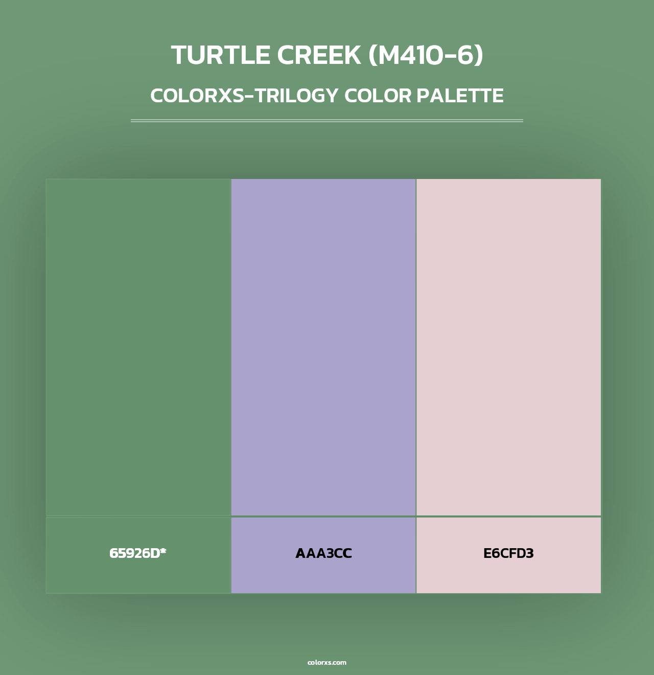 Turtle Creek (M410-6) - Colorxs Trilogy Palette