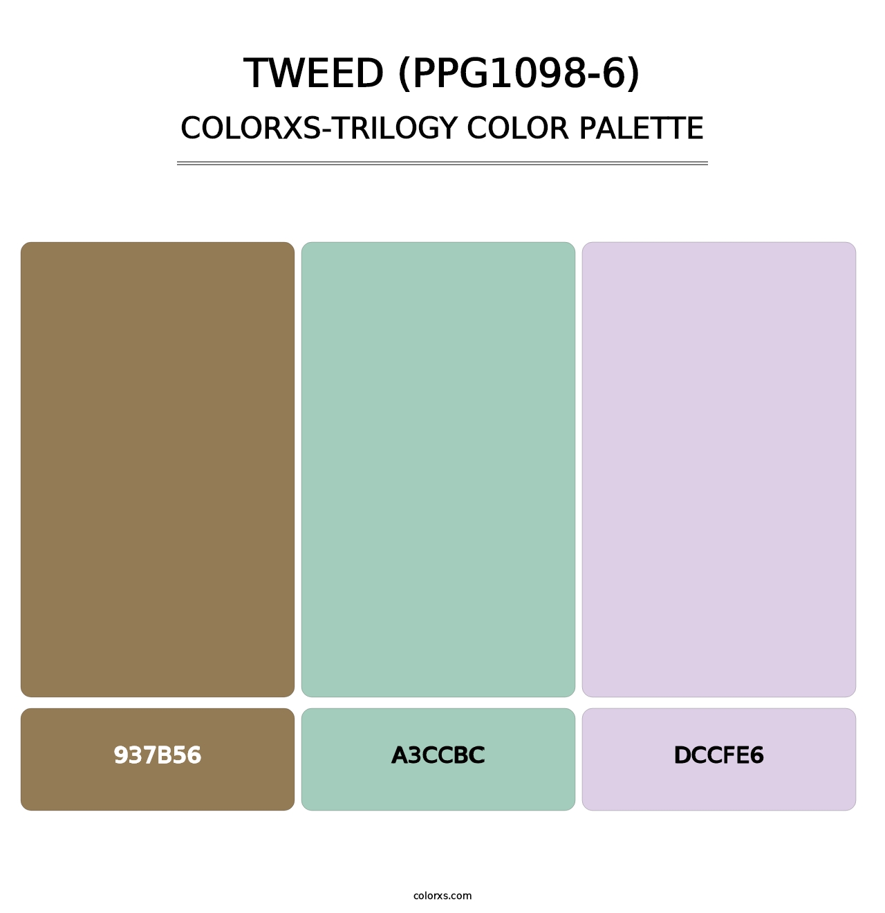 Tweed (PPG1098-6) - Colorxs Trilogy Palette