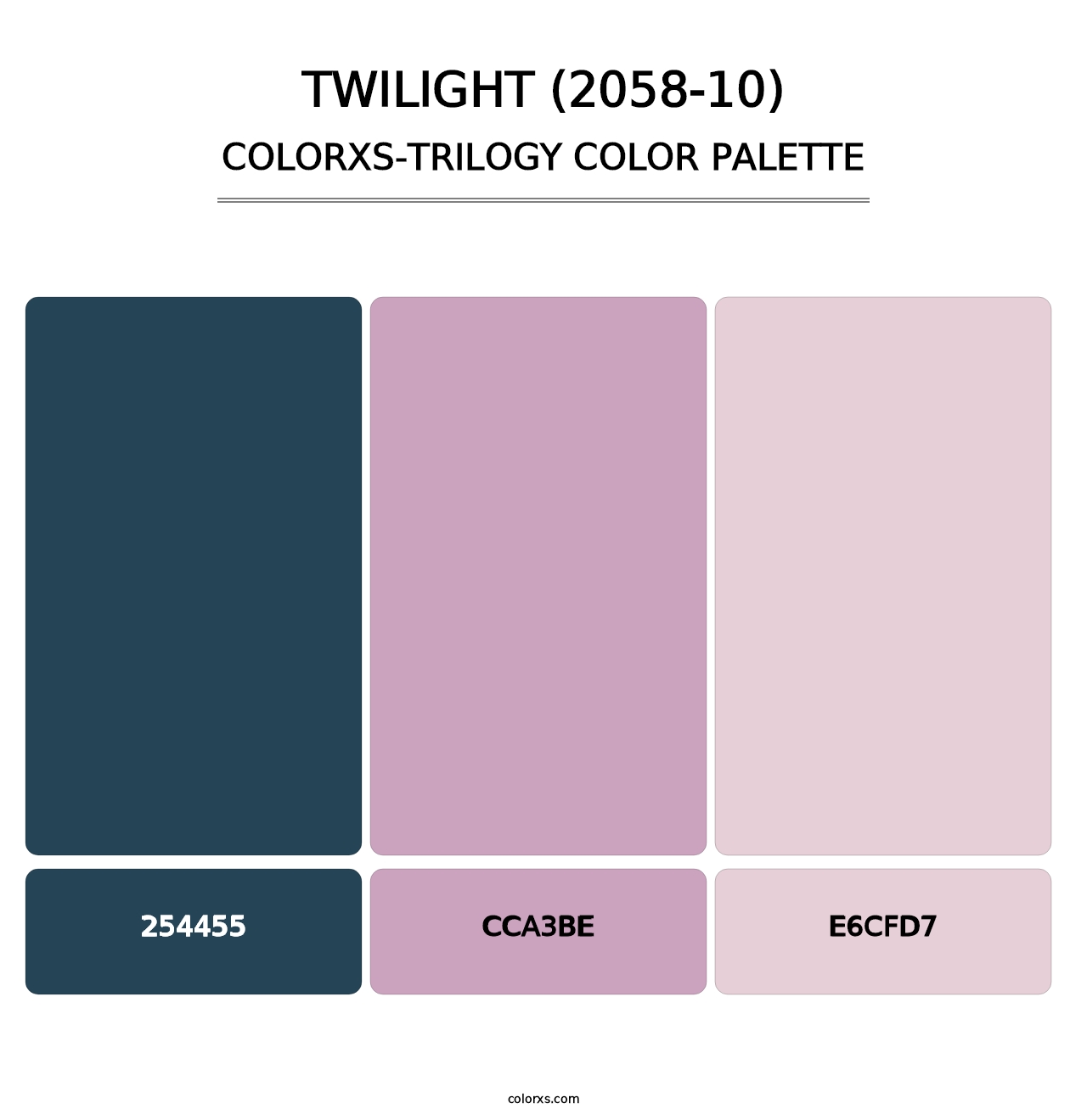 Twilight (2058-10) - Colorxs Trilogy Palette