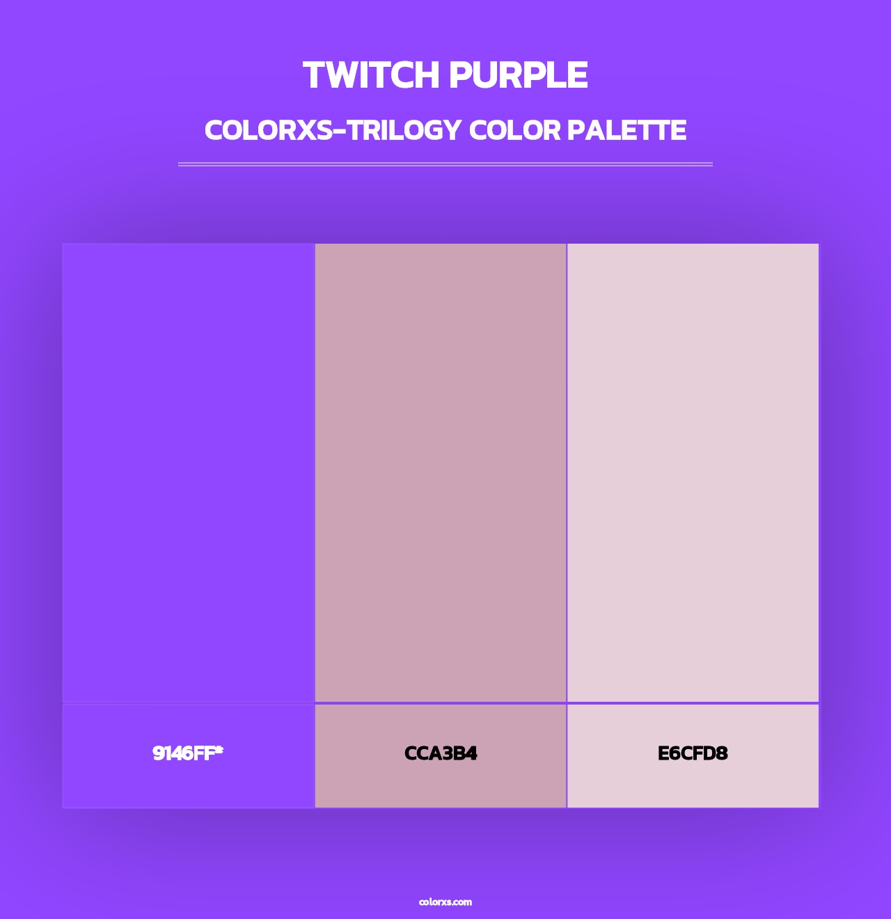 Twitch Purple - Colorxs Trilogy Palette