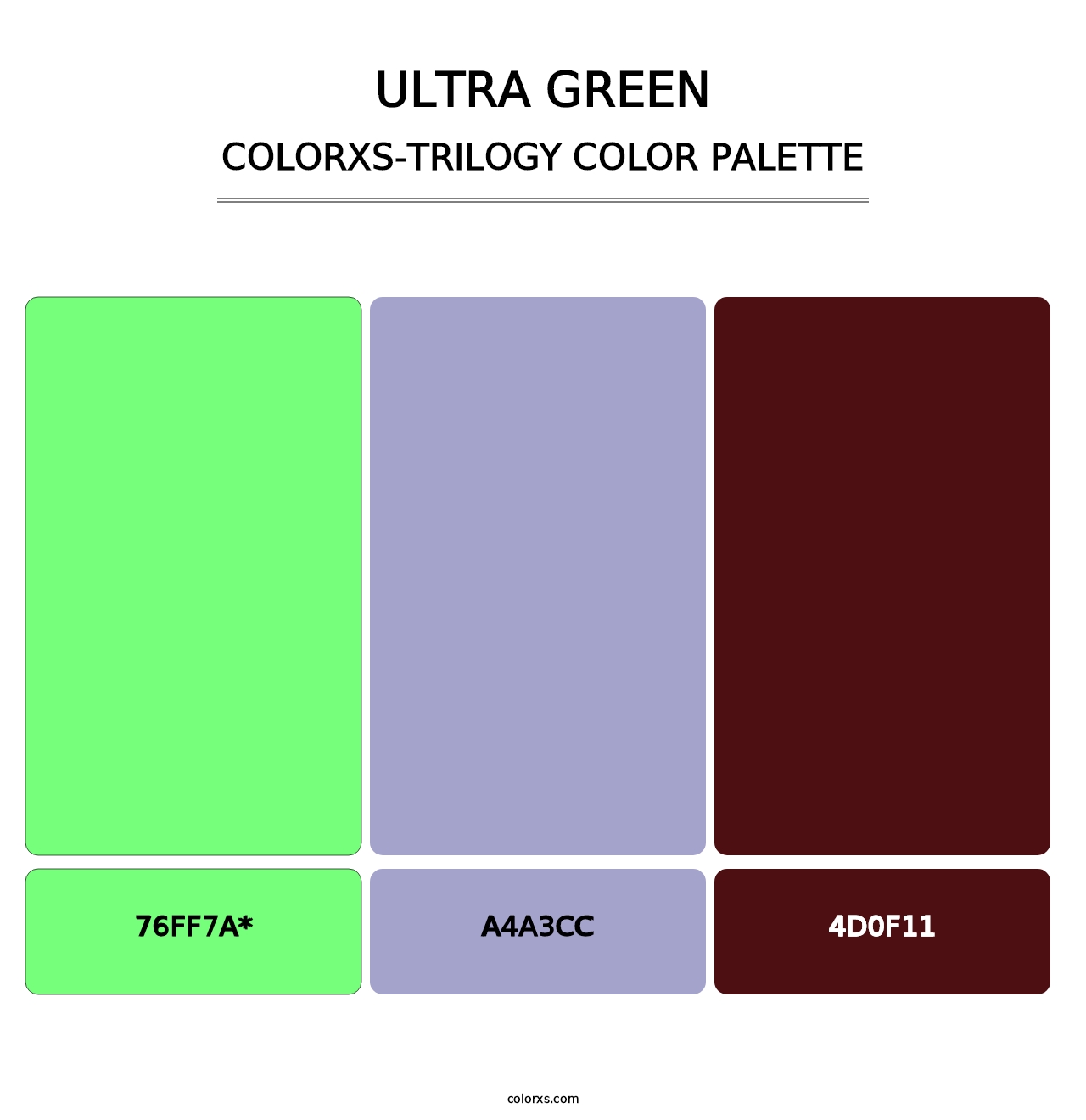 Ultra Green - Colorxs Trilogy Palette