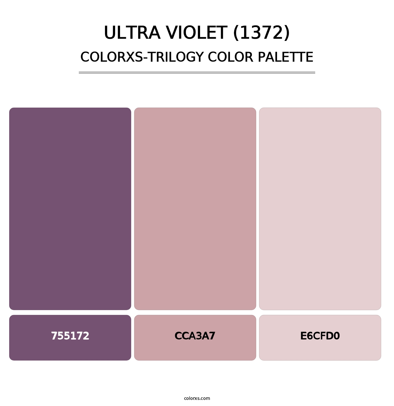 Ultra Violet (1372) - Colorxs Trilogy Palette