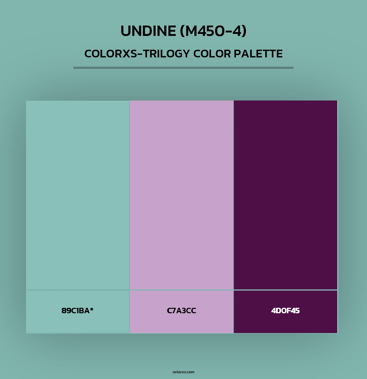 Undine (M450-4) - Colorxs Trilogy Palette