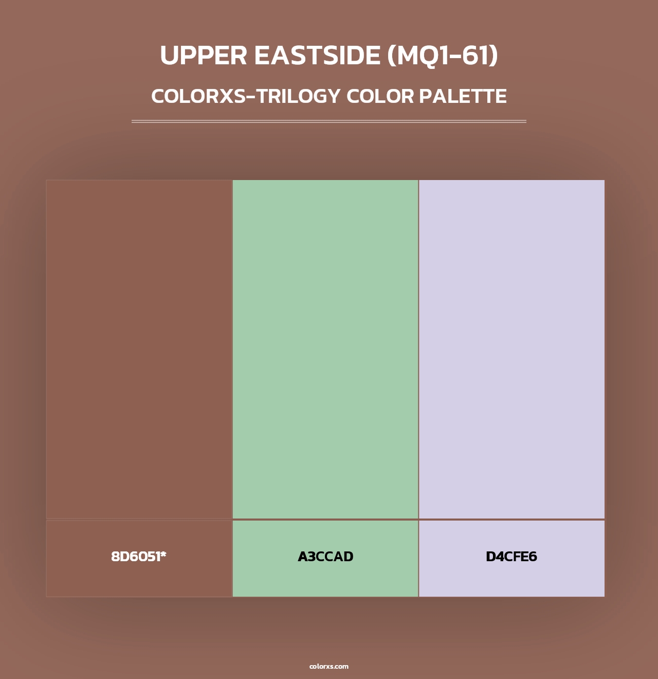 Upper Eastside (MQ1-61) - Colorxs Trilogy Palette