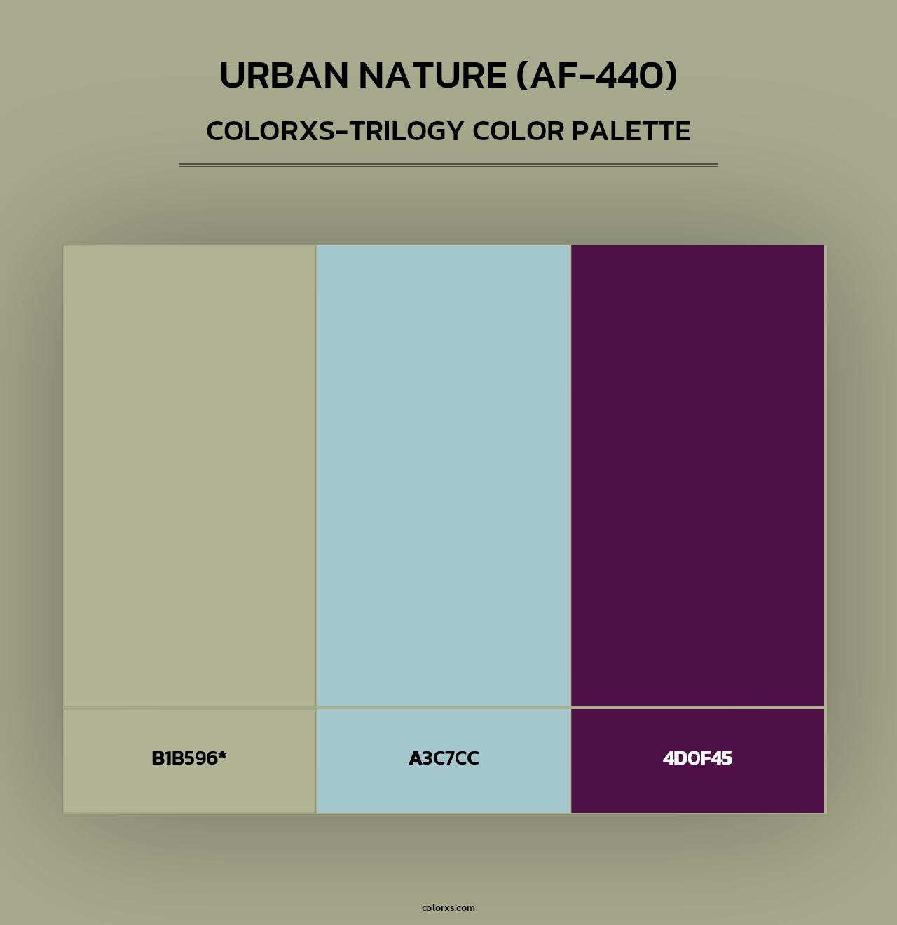 Urban Nature (AF-440) - Colorxs Trilogy Palette