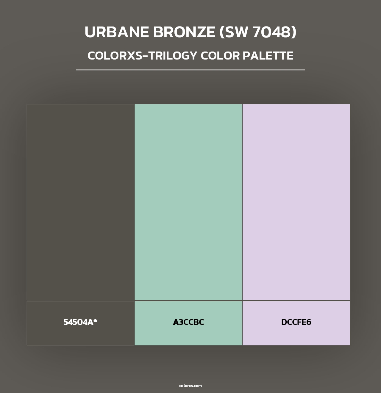 Urbane Bronze (SW 7048) - Colorxs Trilogy Palette