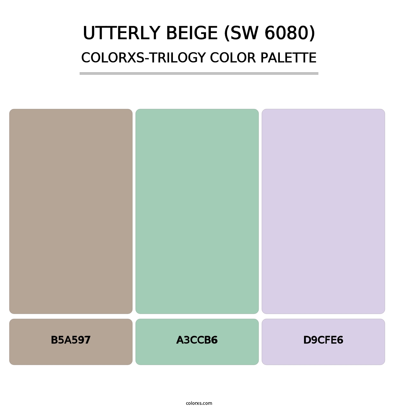 Utterly Beige (SW 6080) - Colorxs Trilogy Palette