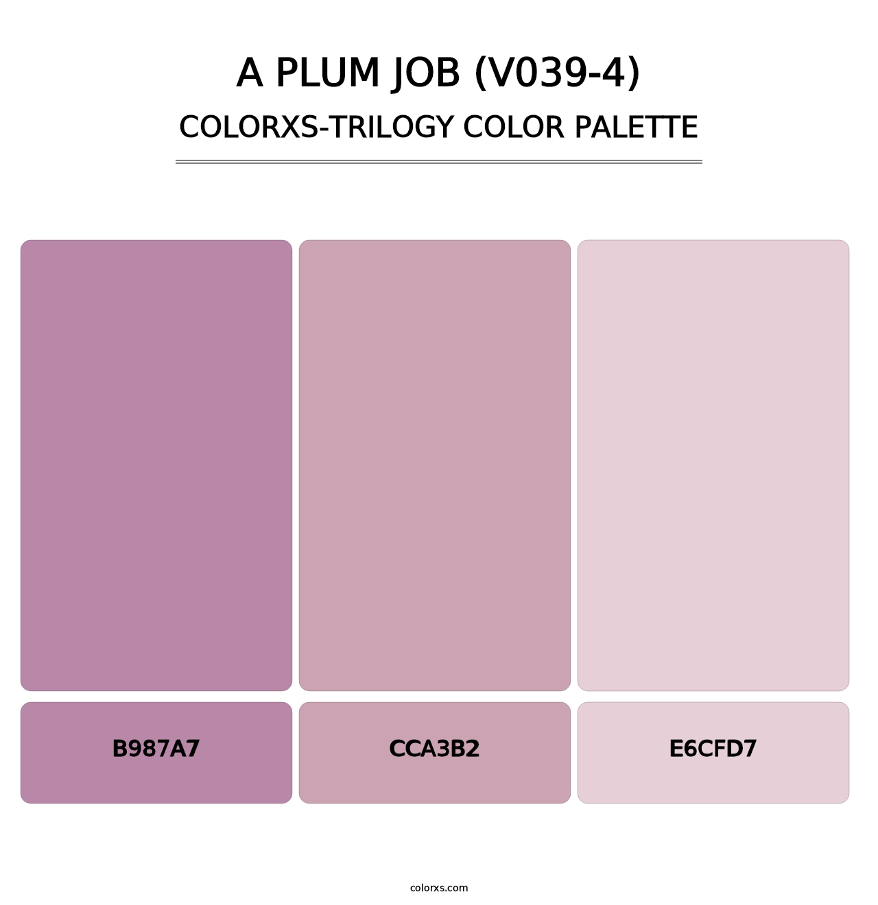A Plum Job (V039-4) - Colorxs Trilogy Palette
