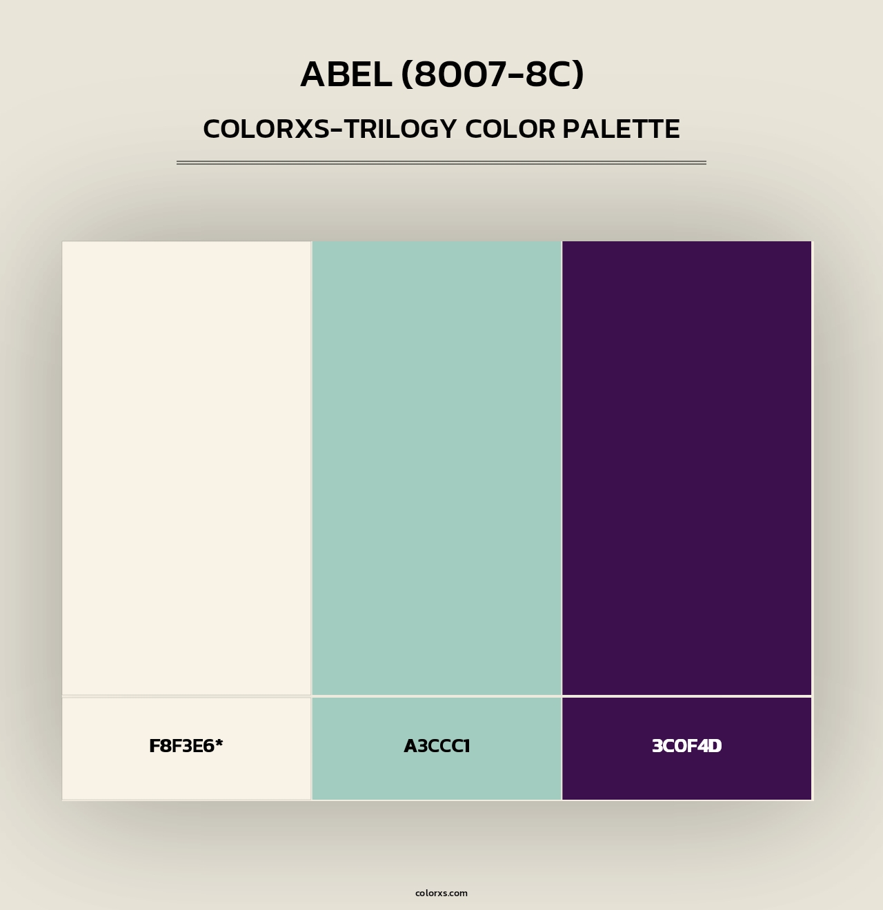 Abel (8007-8C) - Colorxs Trilogy Palette